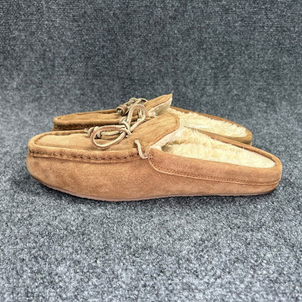 Madewell Moccasin Scuff Slippers Women's Size 10 Tan Suede Comfort Slip On Shoes - Picture 4 of 14